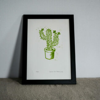 Studio FADE cactus linocut portfolioprint