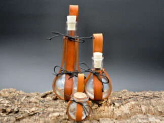 Studio FADE potion bottle drinkfles glazen fles met leer houder