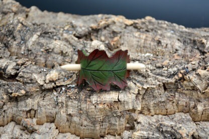 Studio FADE haarpin rood groen blad