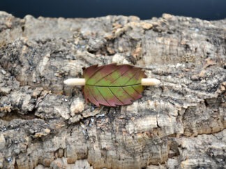 Studio FADE haarpin rood groen blad