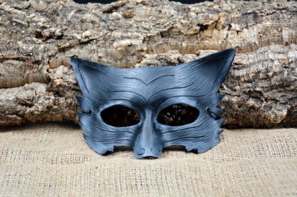 Studio FADE leren Masker wolf zwart