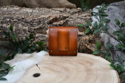 Leren Foraging Bag lichtbruin met paddenstoelen - Afbeelding 2
